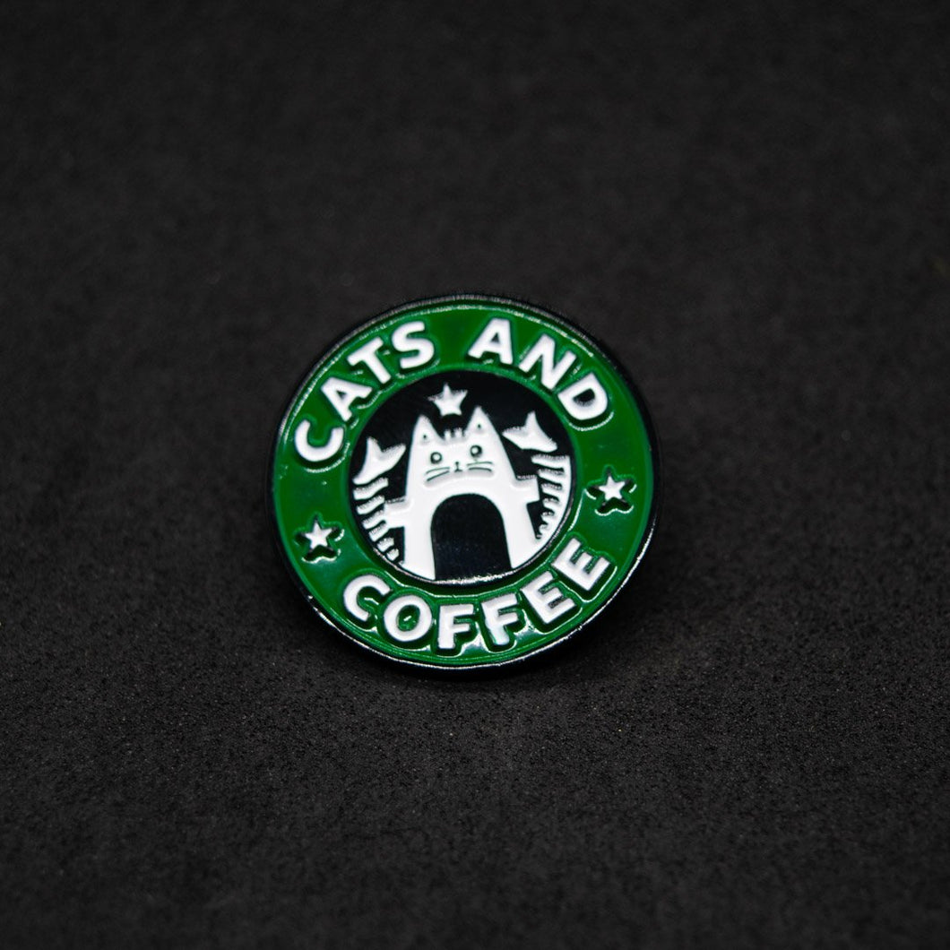 Pin cats and coffee