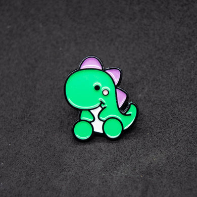 Pin dino verde