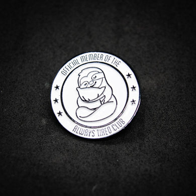 Pin Miembro oficial del club de los cansados