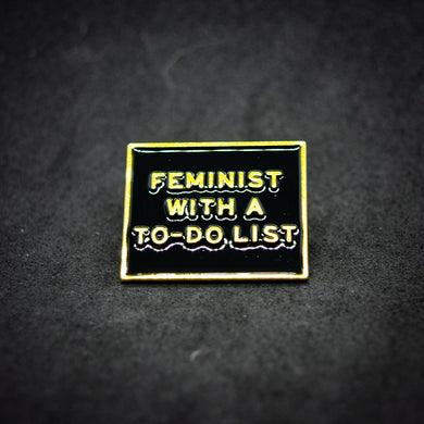 Pin Feminist with a to do list